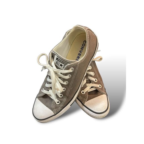 Converse Chuck Taylor All Star Low Top Unisex Sneakers Gray Size 7 Women / 5 Men - Picture 2 of 5